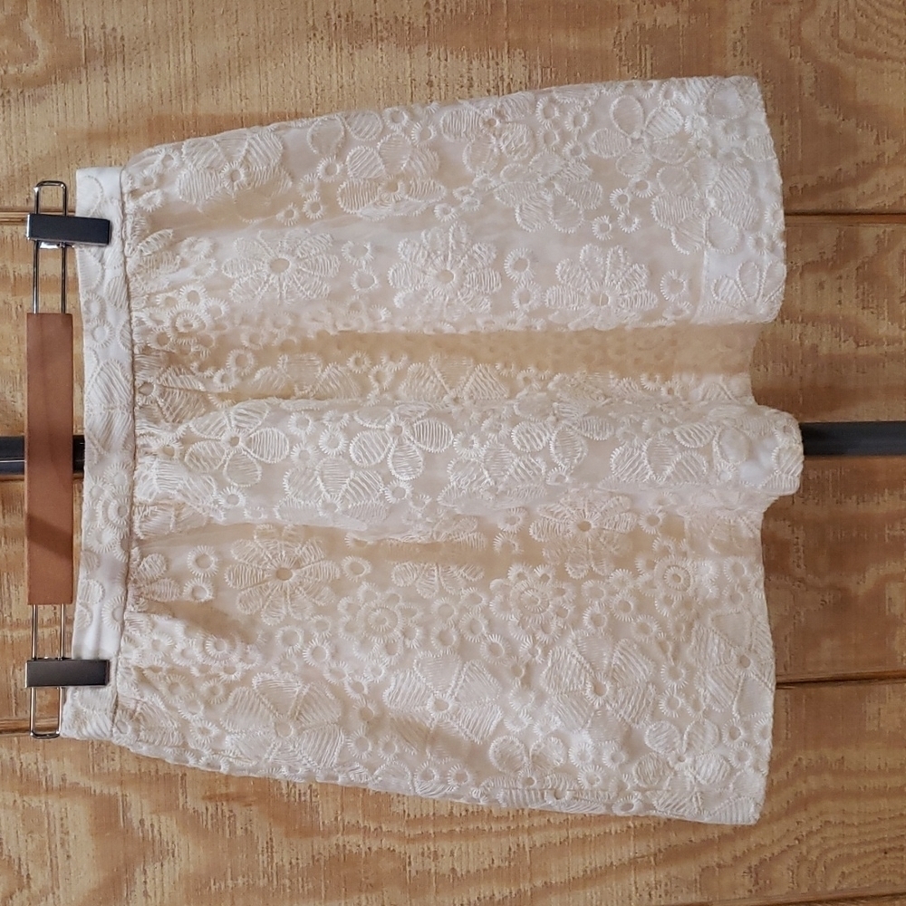 Rhyme LA Birdie Eyelet Embroidered Lace Aline Skirt Size S